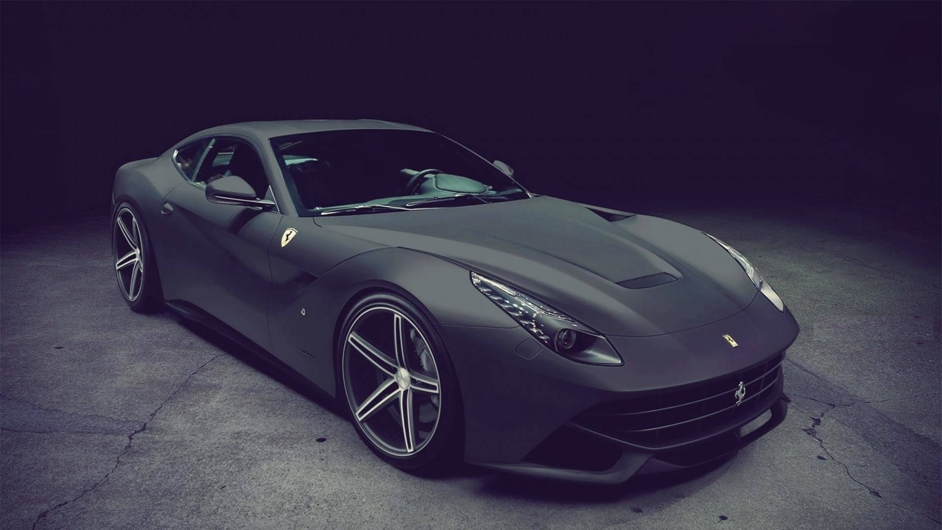 Gun Powder Black 1920x1080 Ferrari F12 Background