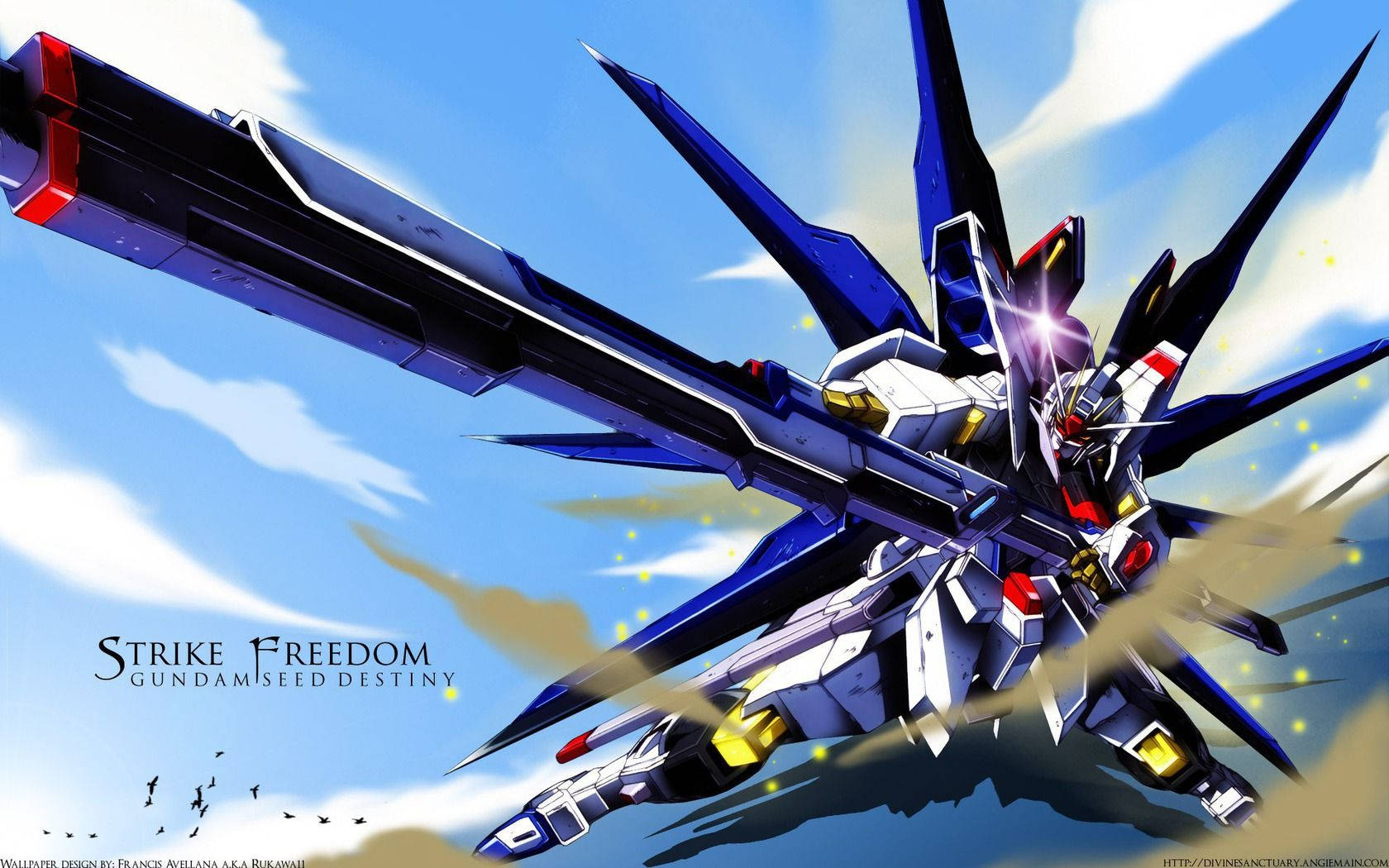 Gundam Seed Anime Cover Background