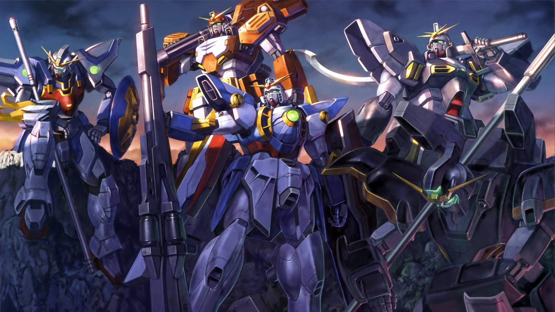 Gundam Wing Mobile Suit Background