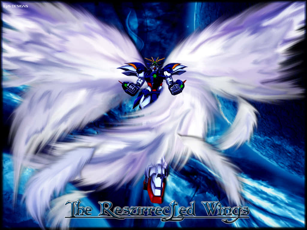 Gundam Wing Zero Takes Flight! Background