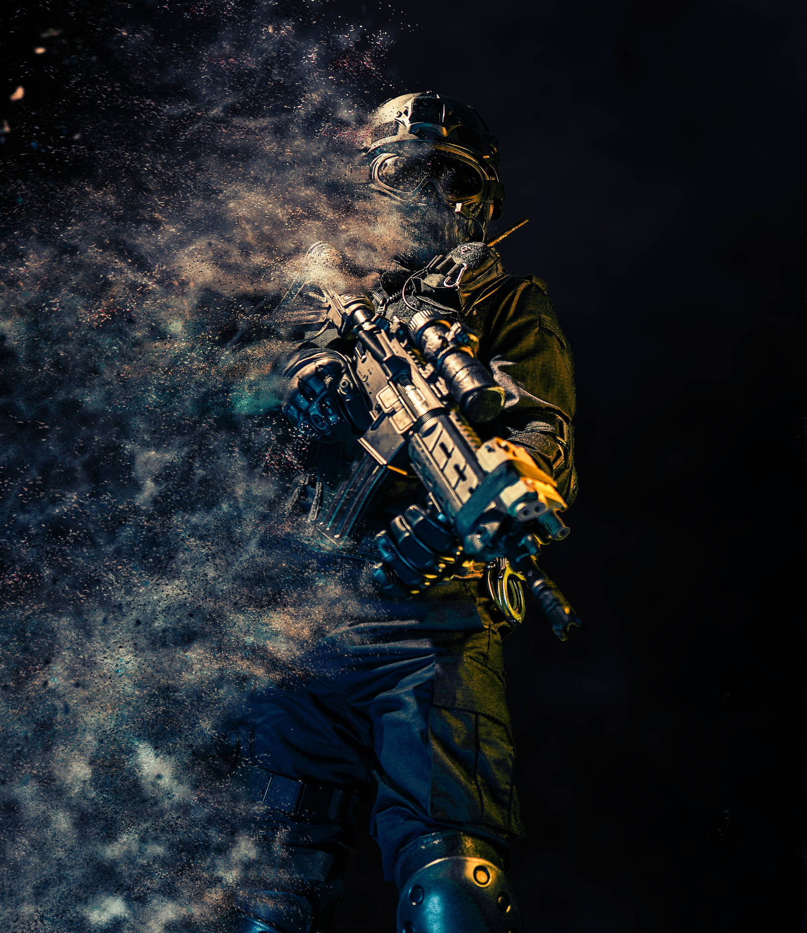 Gunman Graphic Art Background