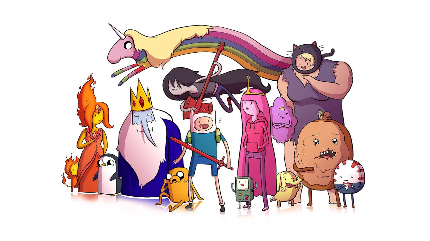 Gunter And Adventure Time Friends Background