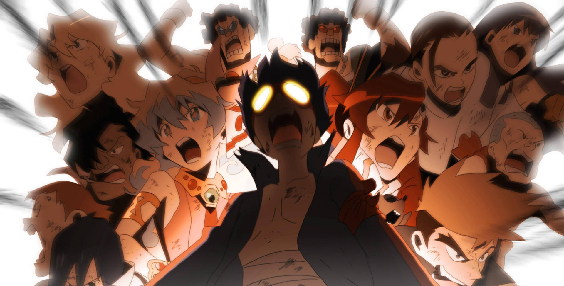 Gurren Lagann 4k Twelve Characters Background