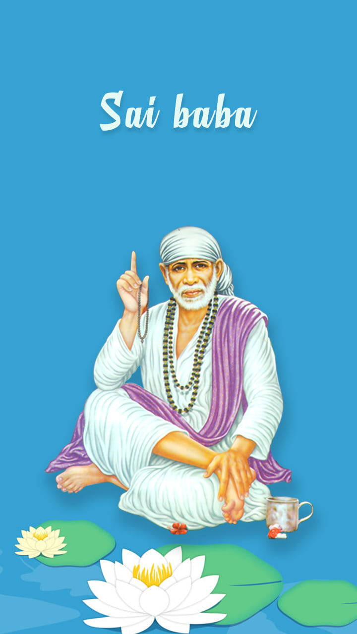 Guru And Master Sai Baba Phone Background
