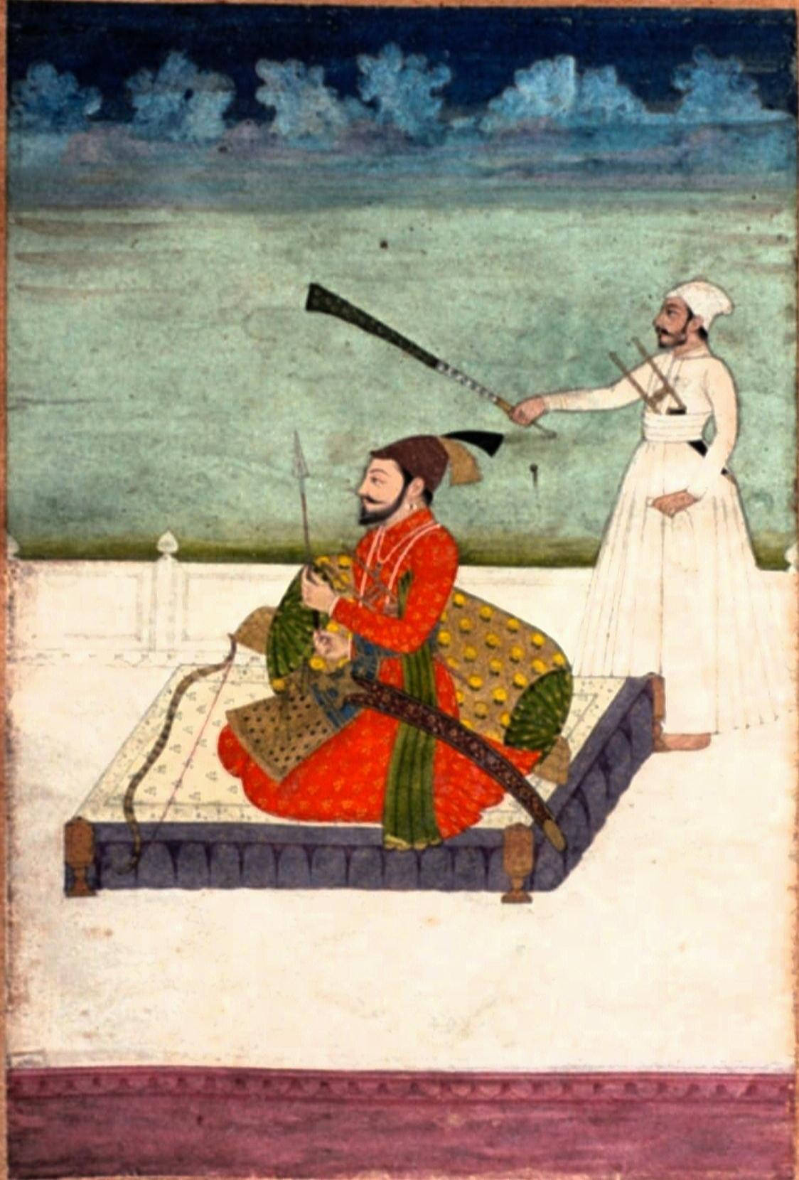 Guru Gobind Singh Ji Contemporary Portrait Background