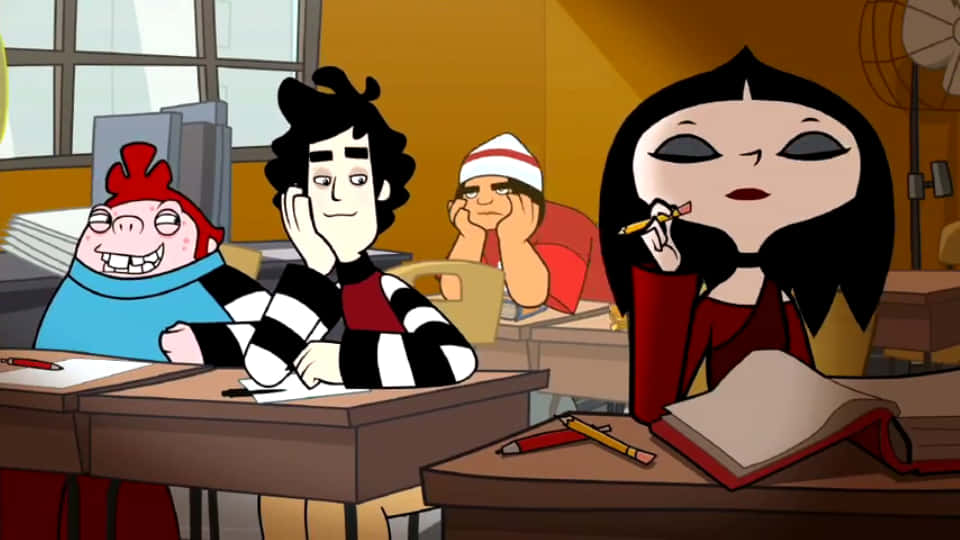 Gushing Over Anette From Freds Head Background