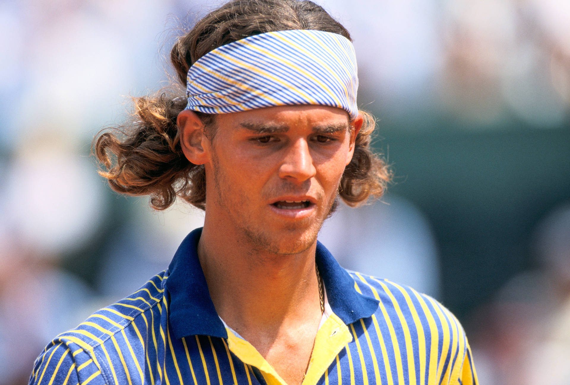 Gustavo Kuerten Upset Expression Background