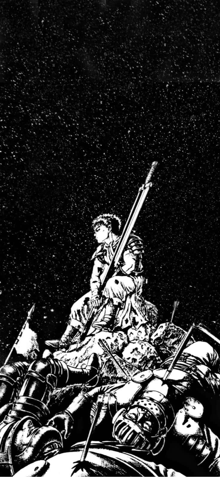 Guts, The Main Character Of The Classic Japanese Manga Series Berserk Background