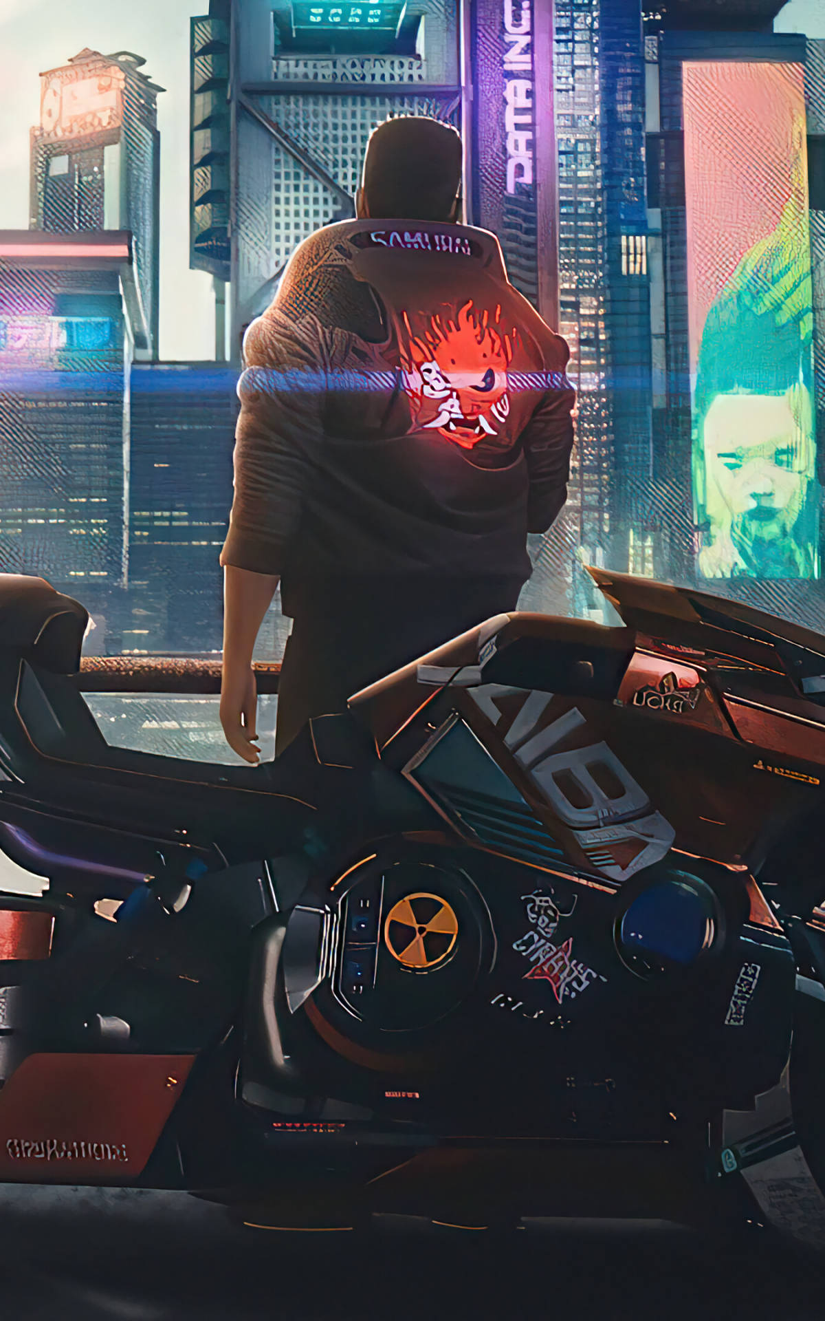 Guy With Jacket In Cyberpunk For Android