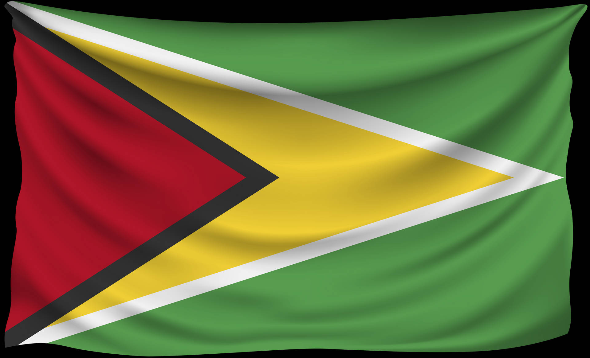 Guyana Colorful Flag Background