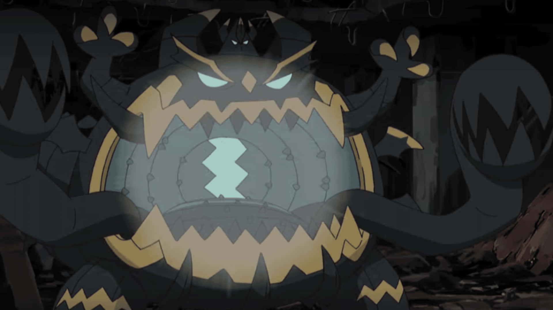 Guzzlord Inside Cave Background