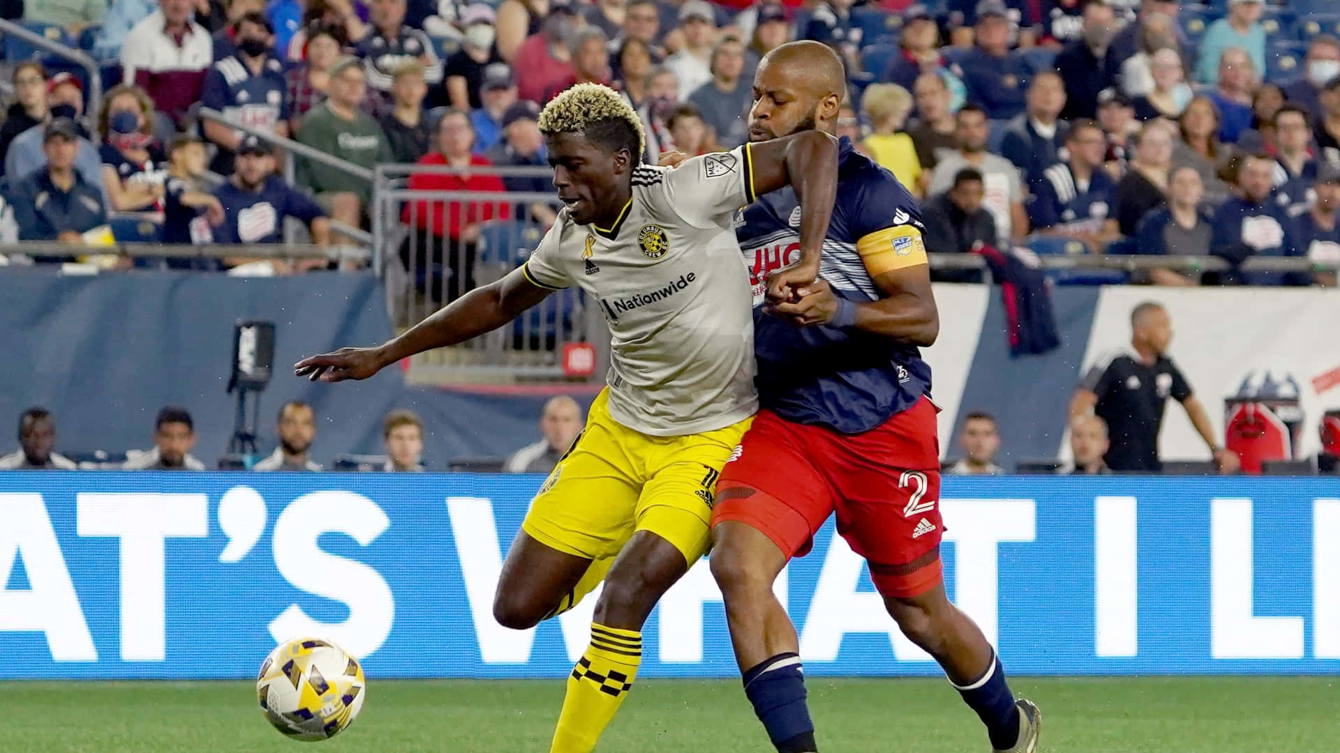 Gyasi Zardes About To Kick Ball Background