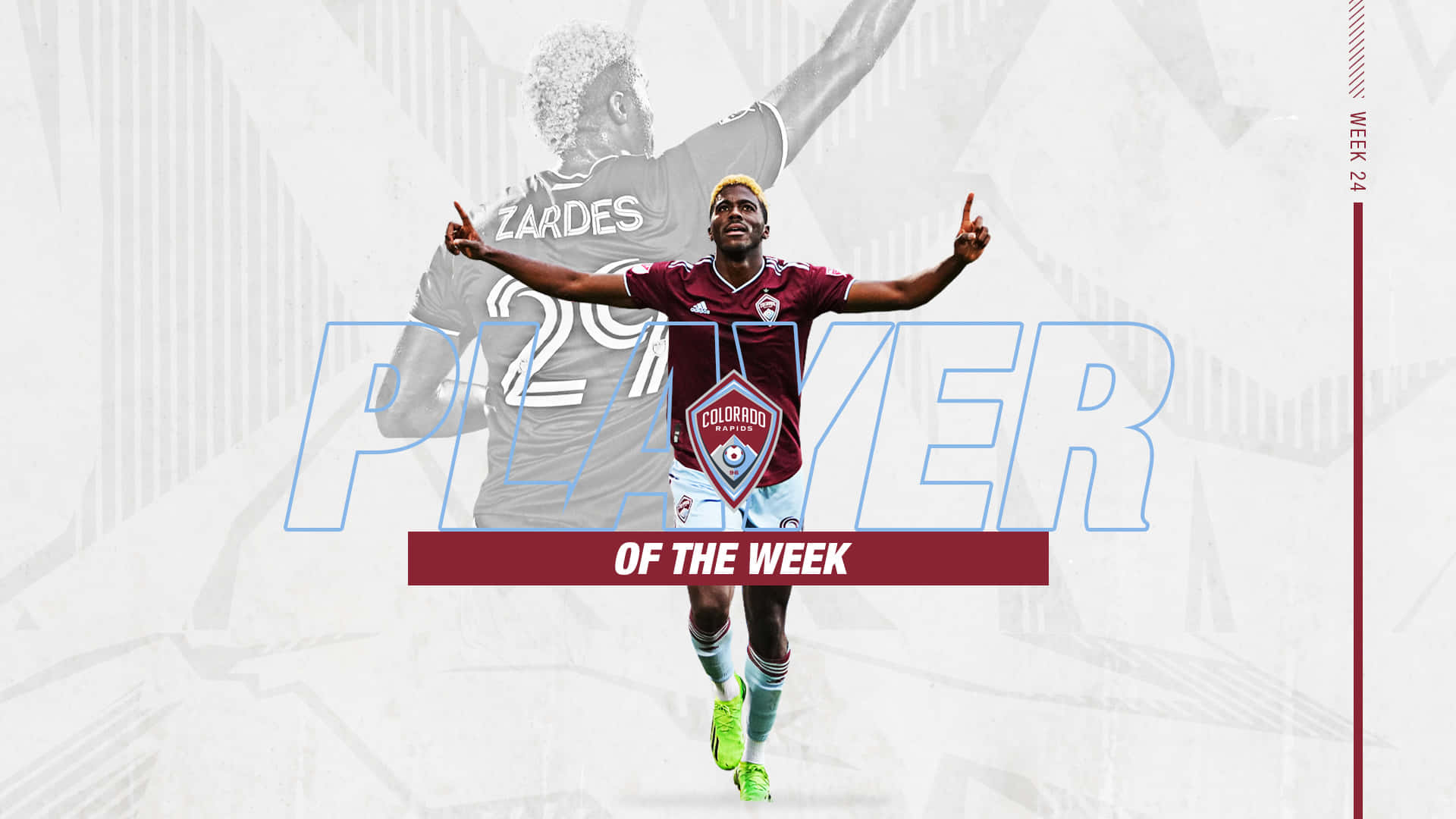 Gyasi Zardes Player Of The Week Background