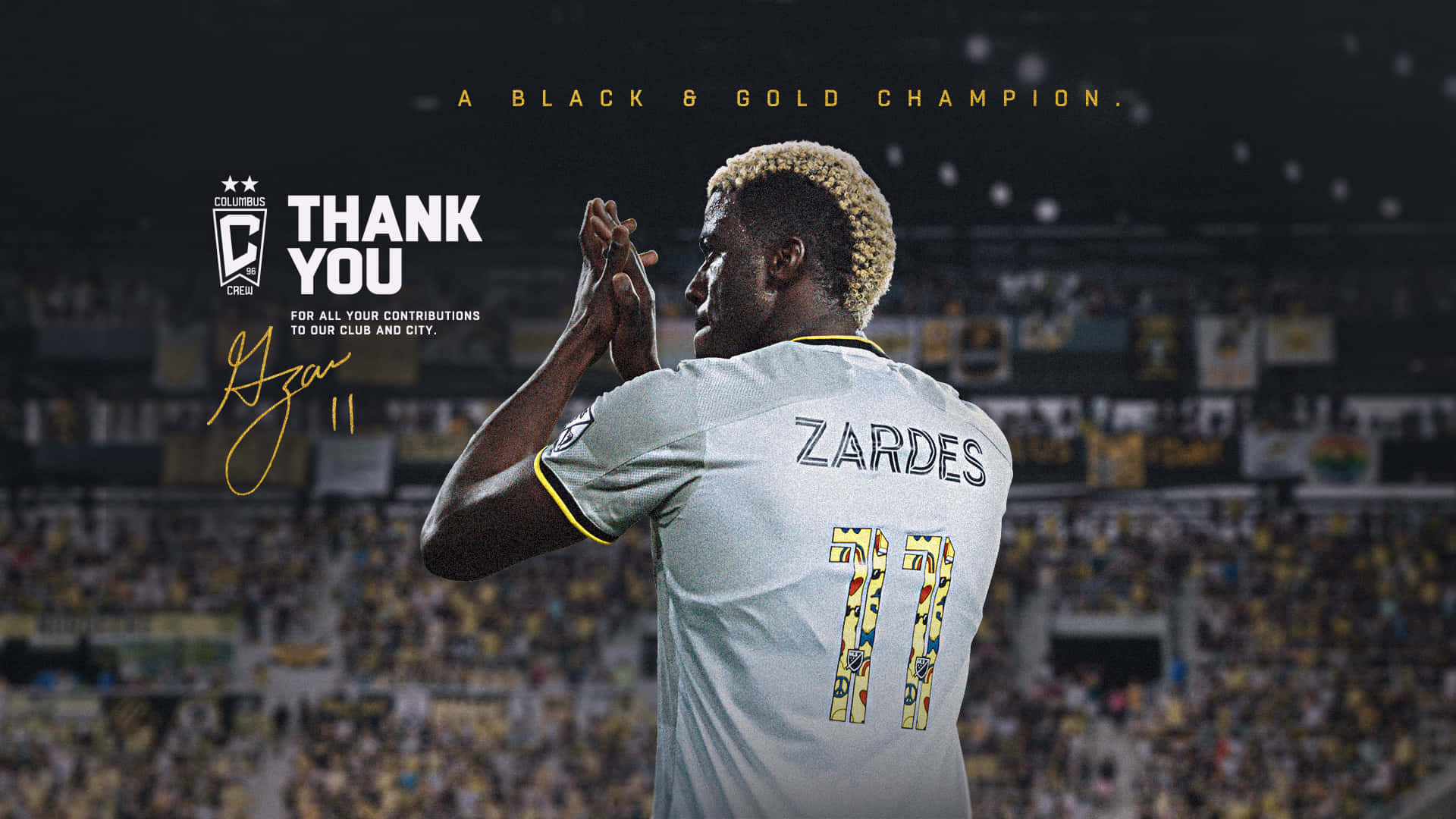 Gyasi Zardes Thank You Note Background