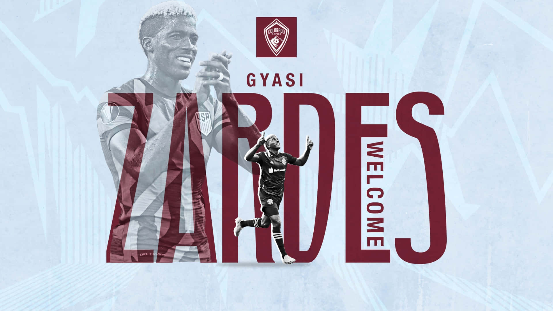 Gyasi Zardes Welcomed To Colorado Rapids Background