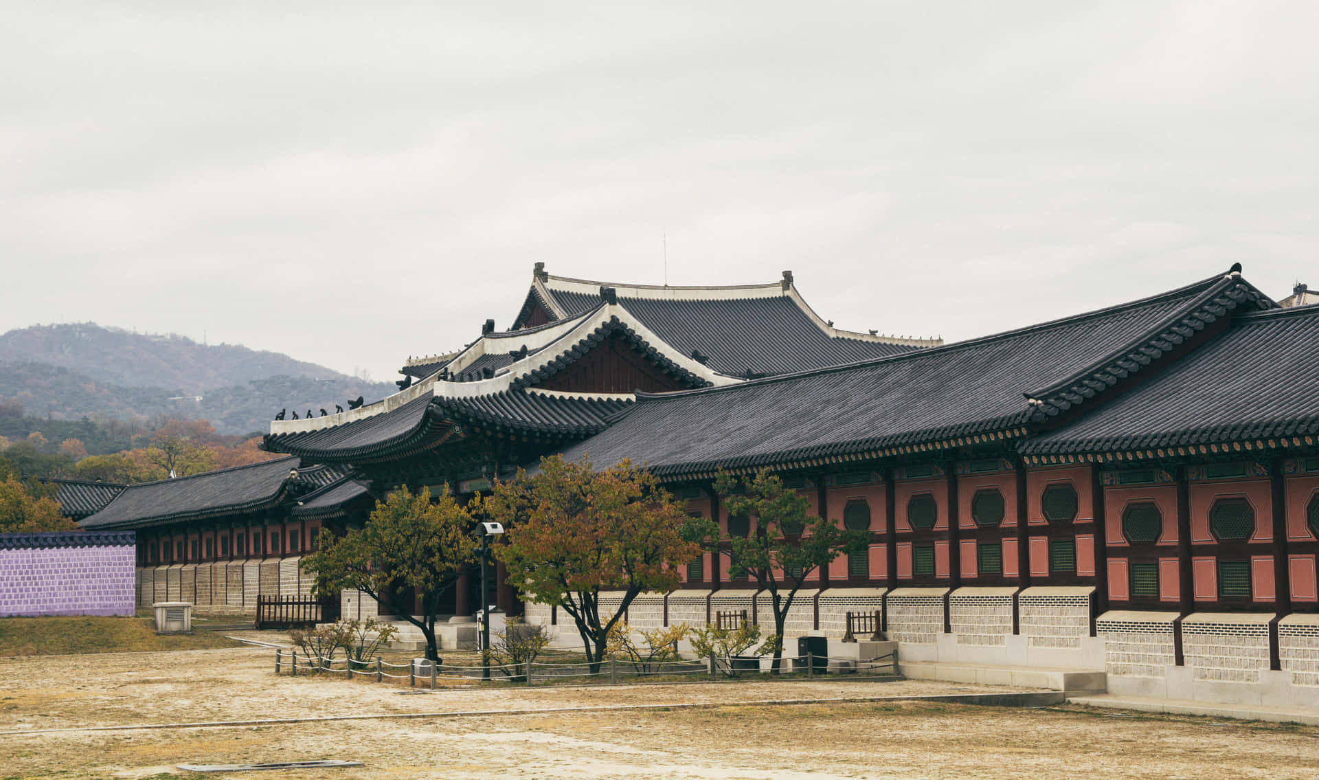 Gyeongbokgung Palace Vintage Aesthetic Photo Background