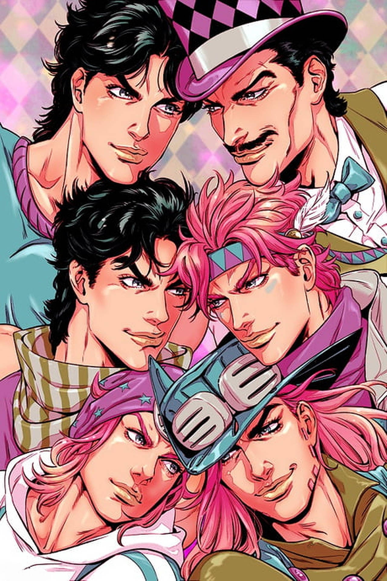 Gyro Zeppeli And Friends Background