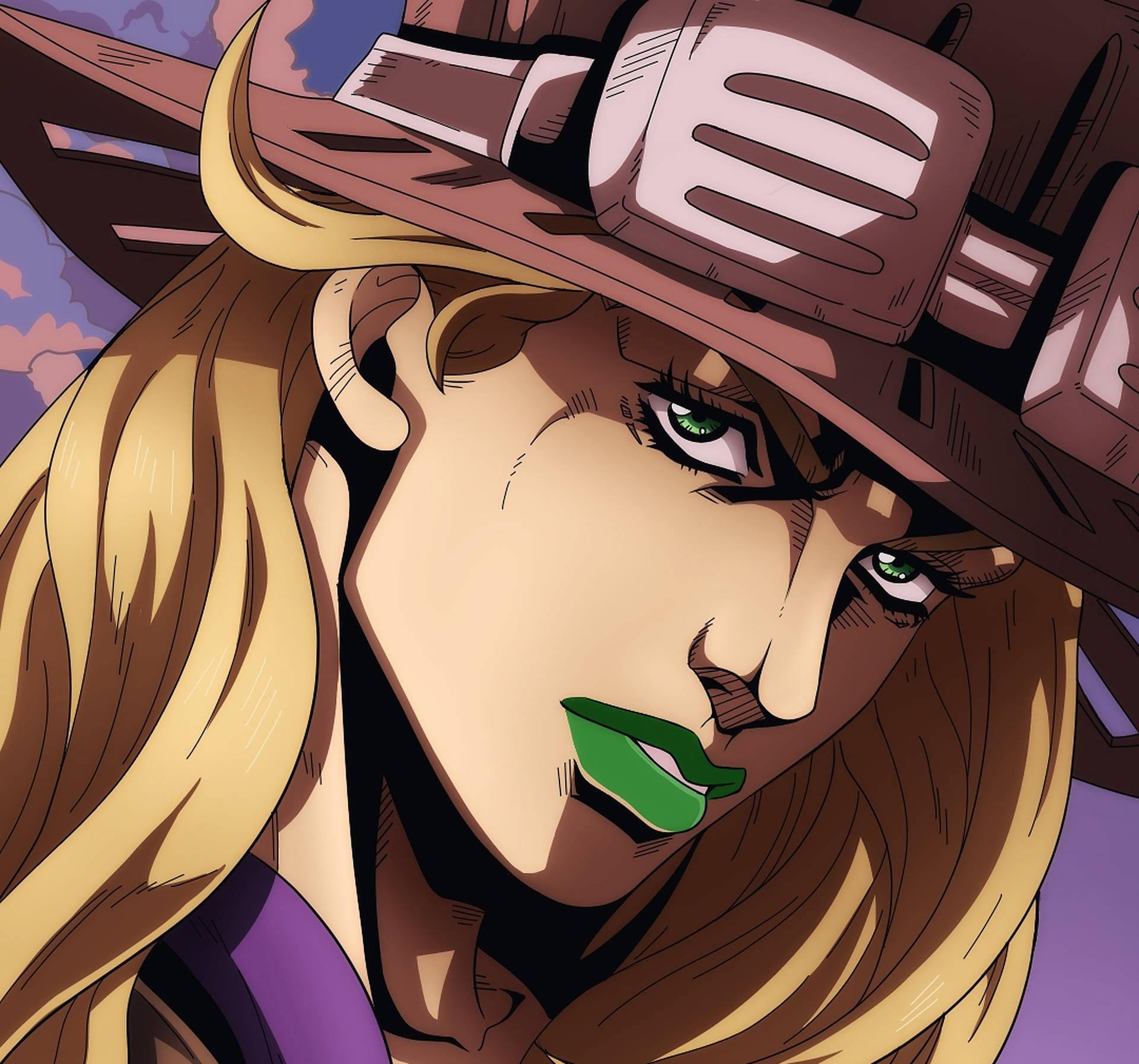 Gyro Zeppeli In Close-up Background