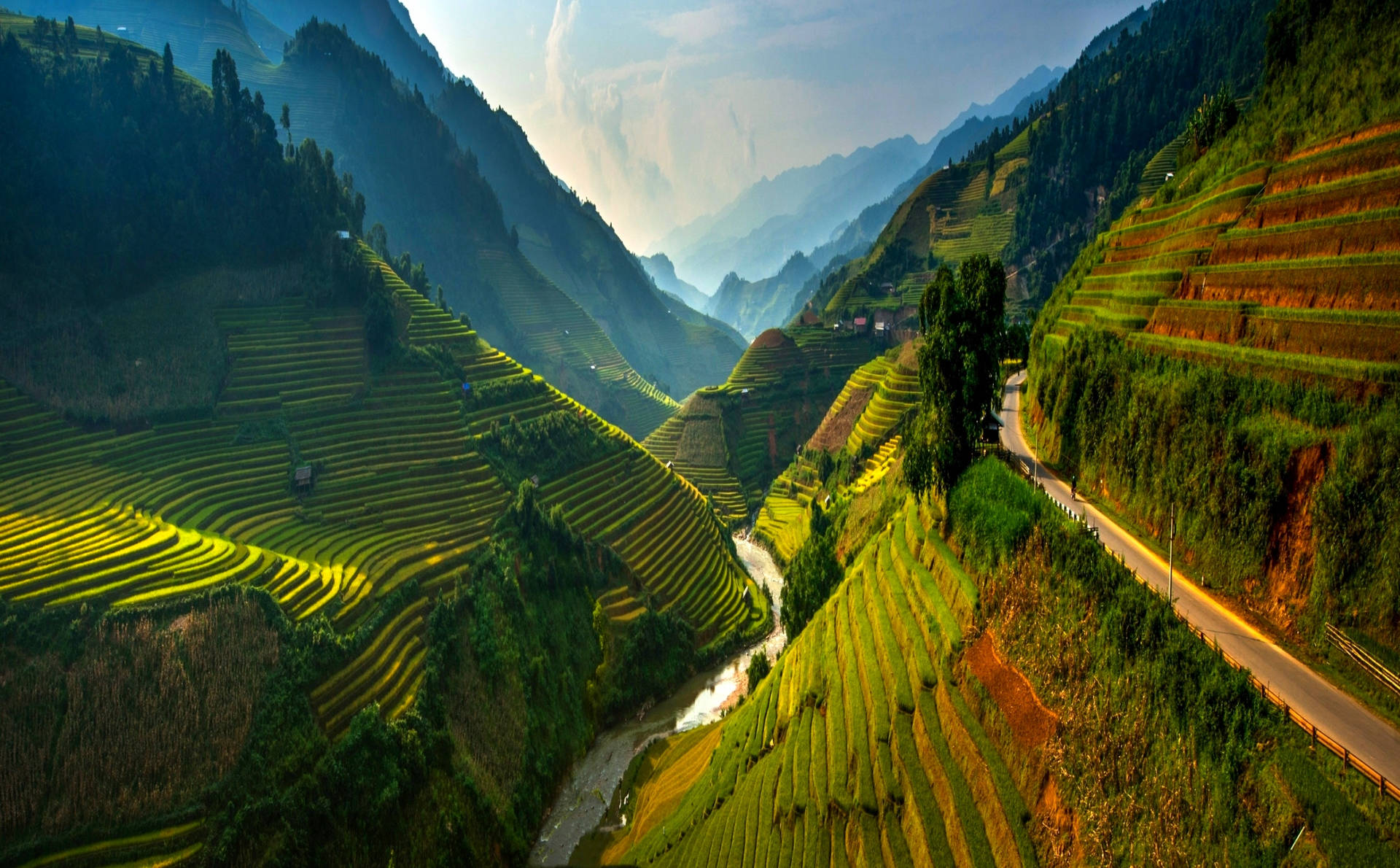 Ha Giang Vietnam Agriculture Background