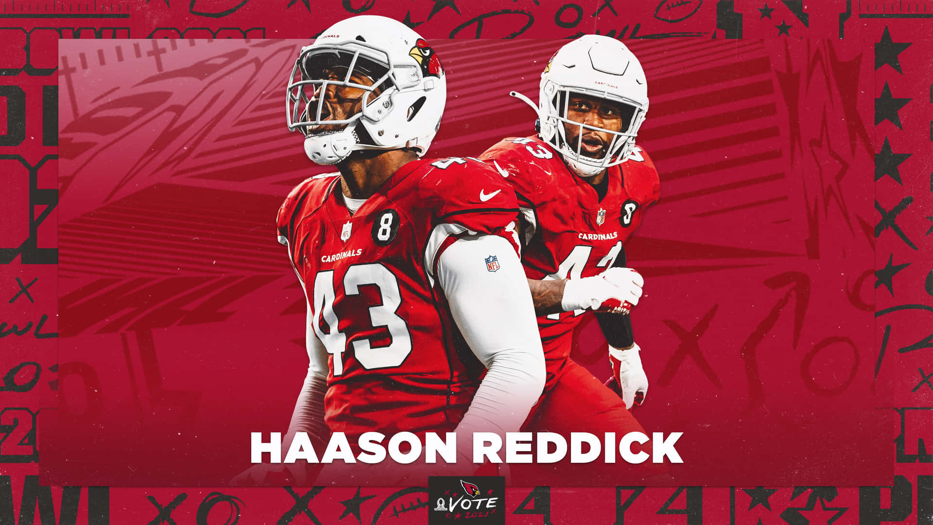 Haason Reddick Graphic Design Background
