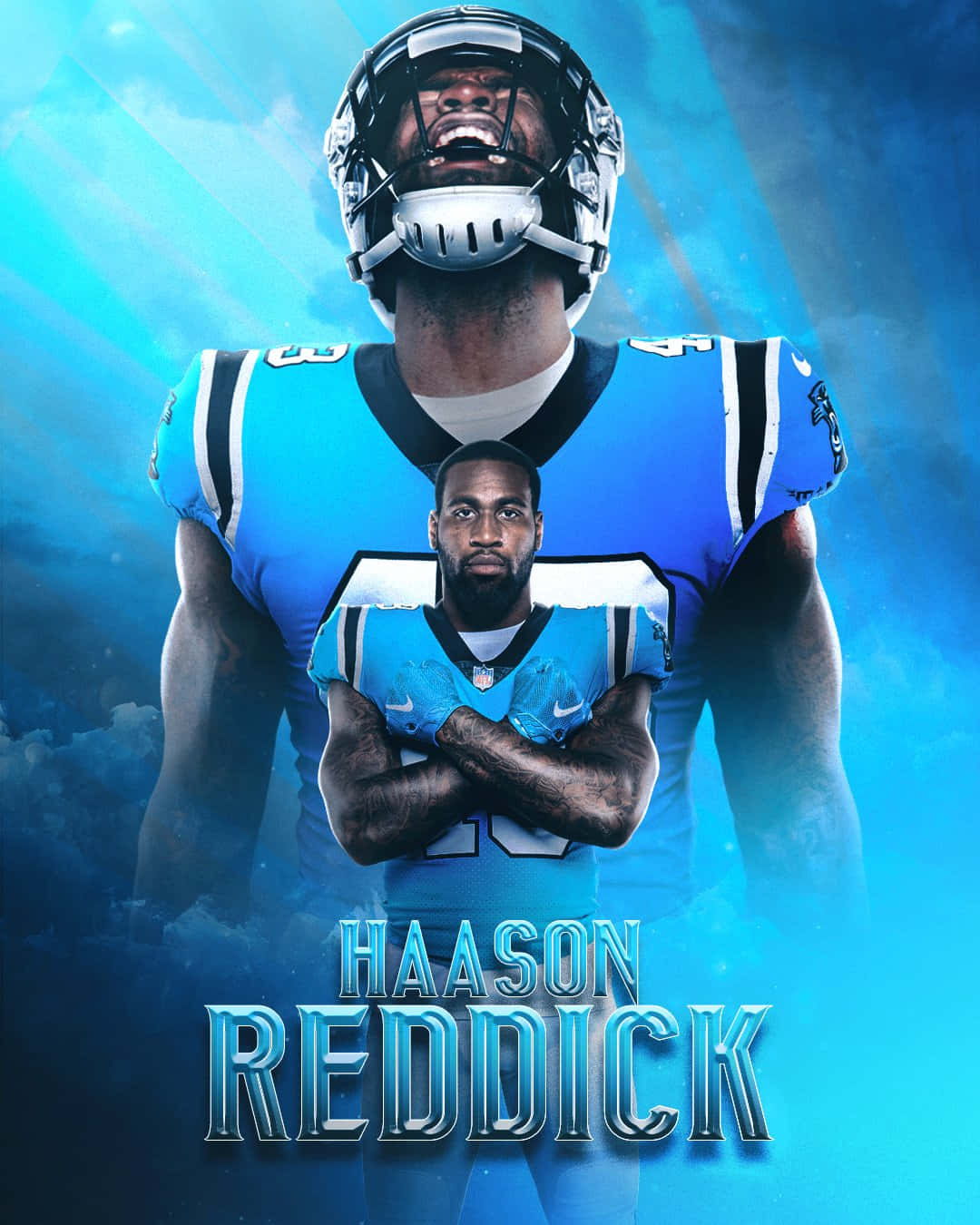Haason Reddick Poster Art Background