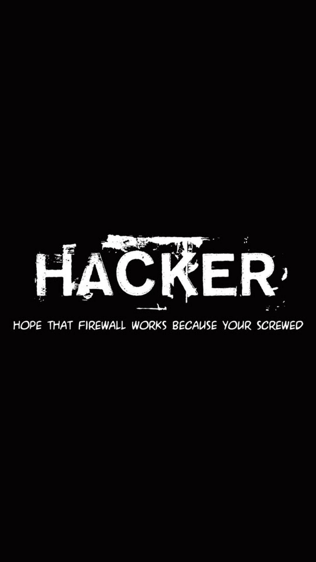 Hacker Black Phone Background