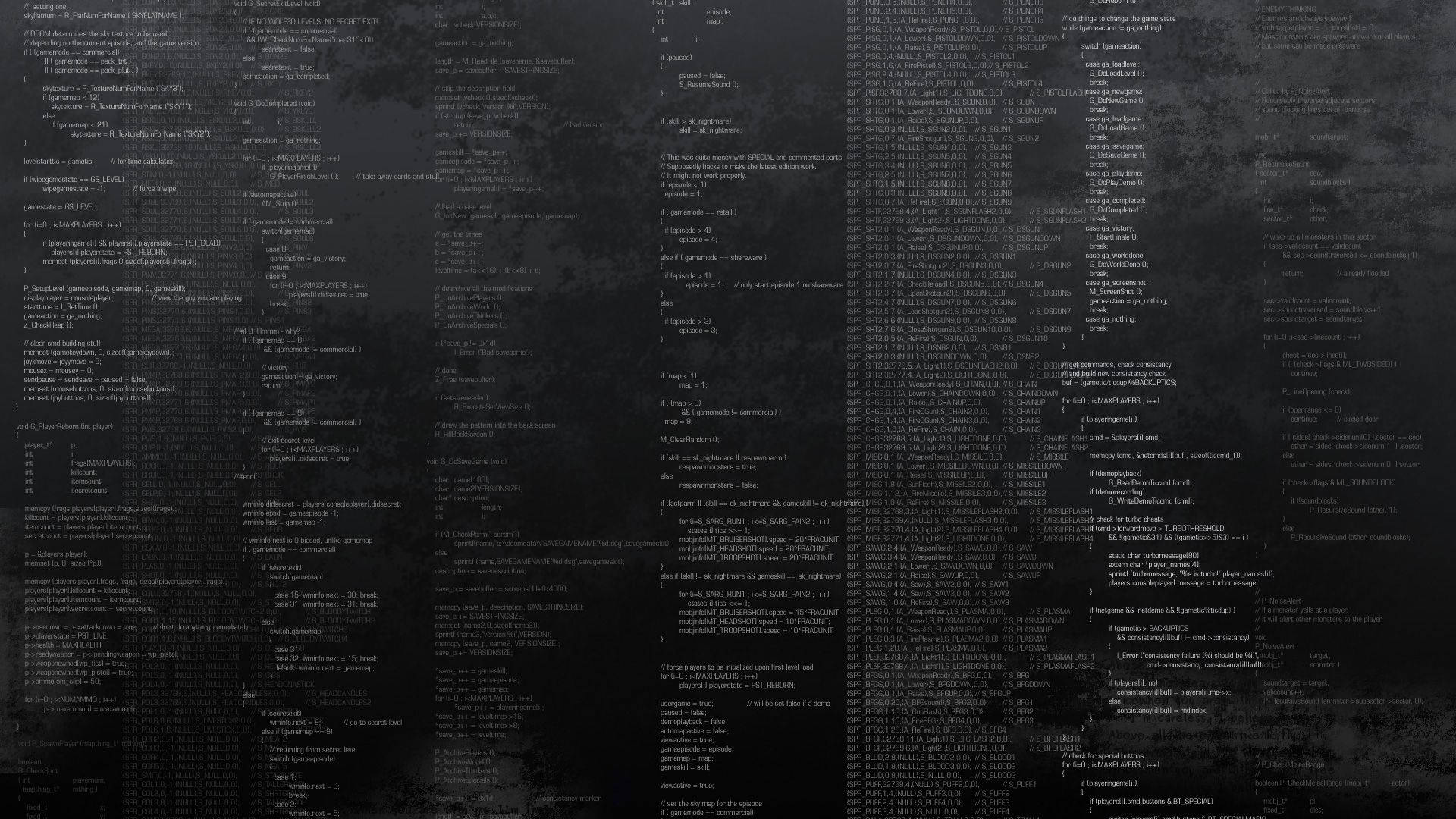 Hacker Doom Code Full Hd Background