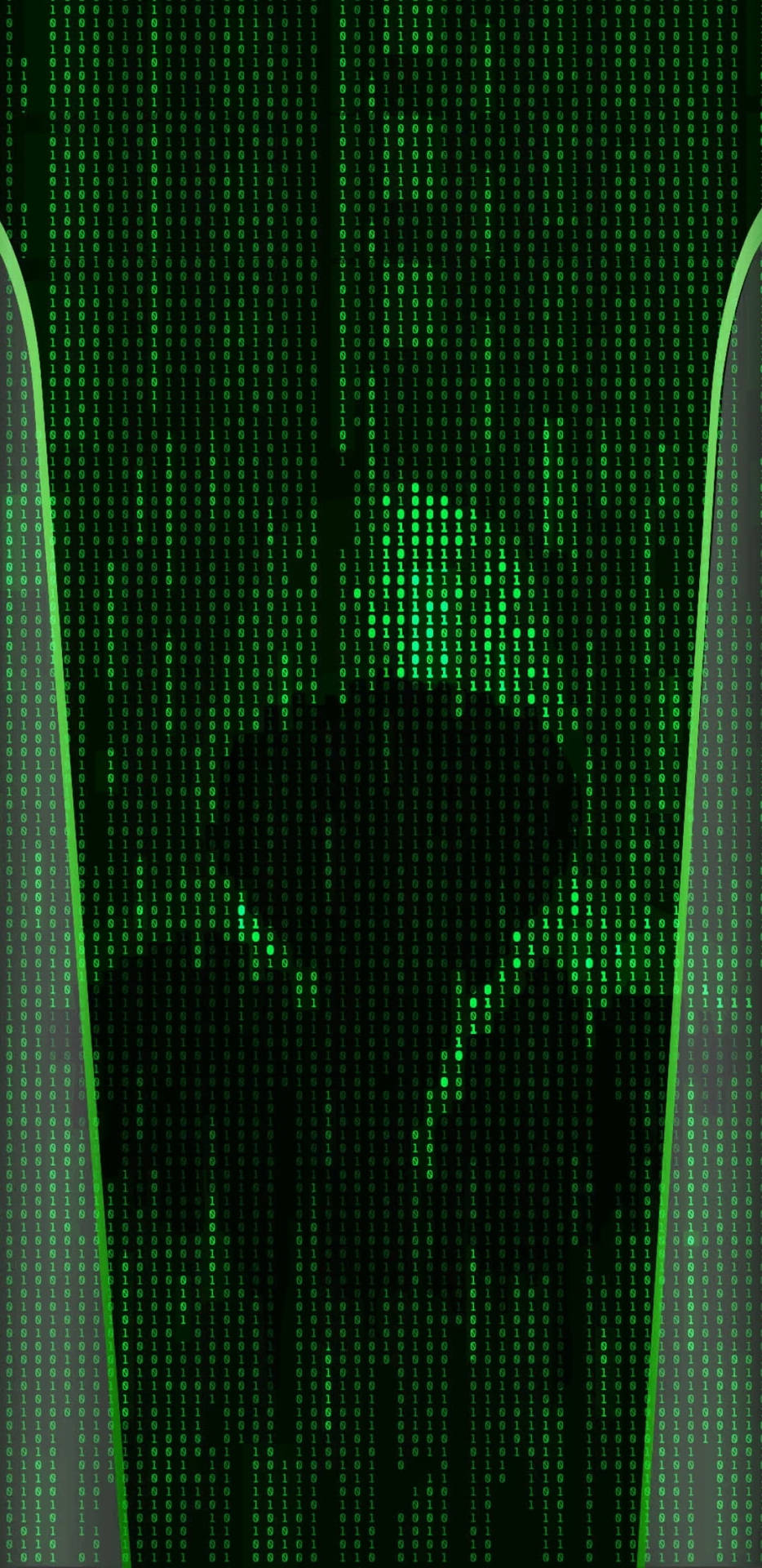Hacker In Binary Code Hacking Android Background