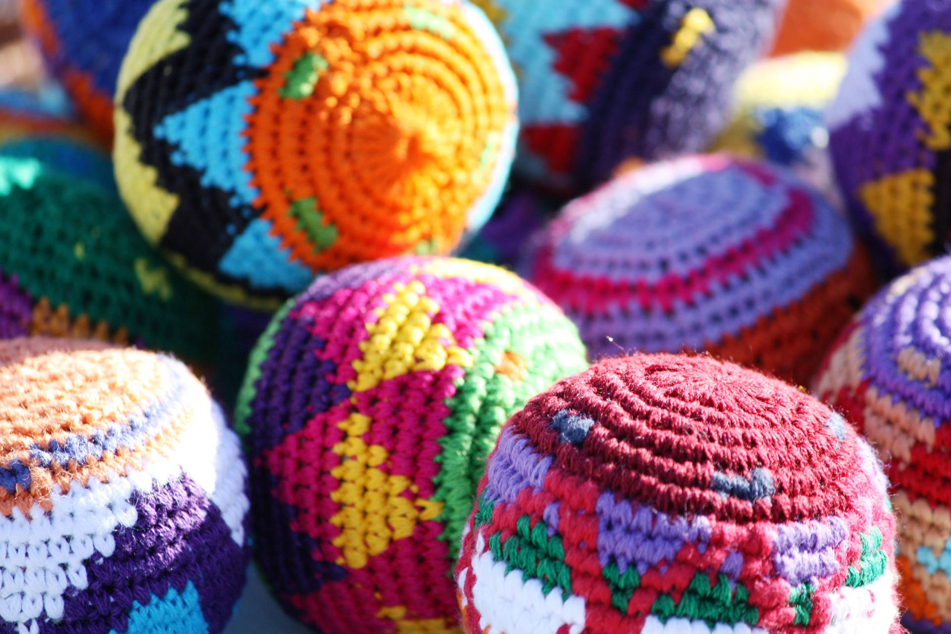 Hacky Sack Crochet Colorful Aesthetic