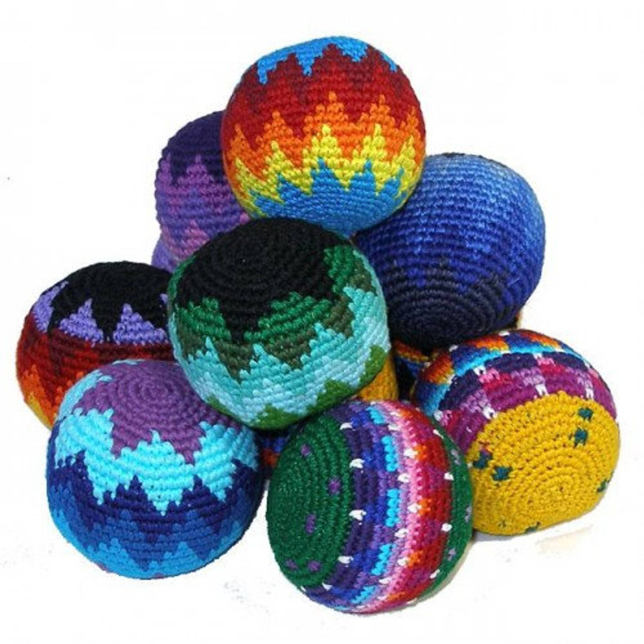 Hacky Sack Crochet Colorful Vibrant