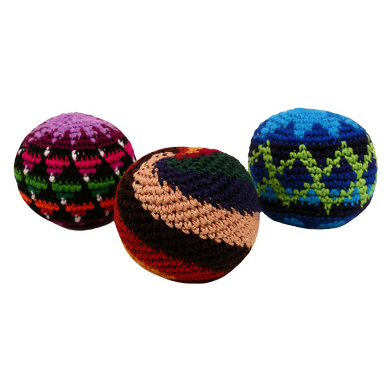 Hacky Sack Crochet Dark Colors