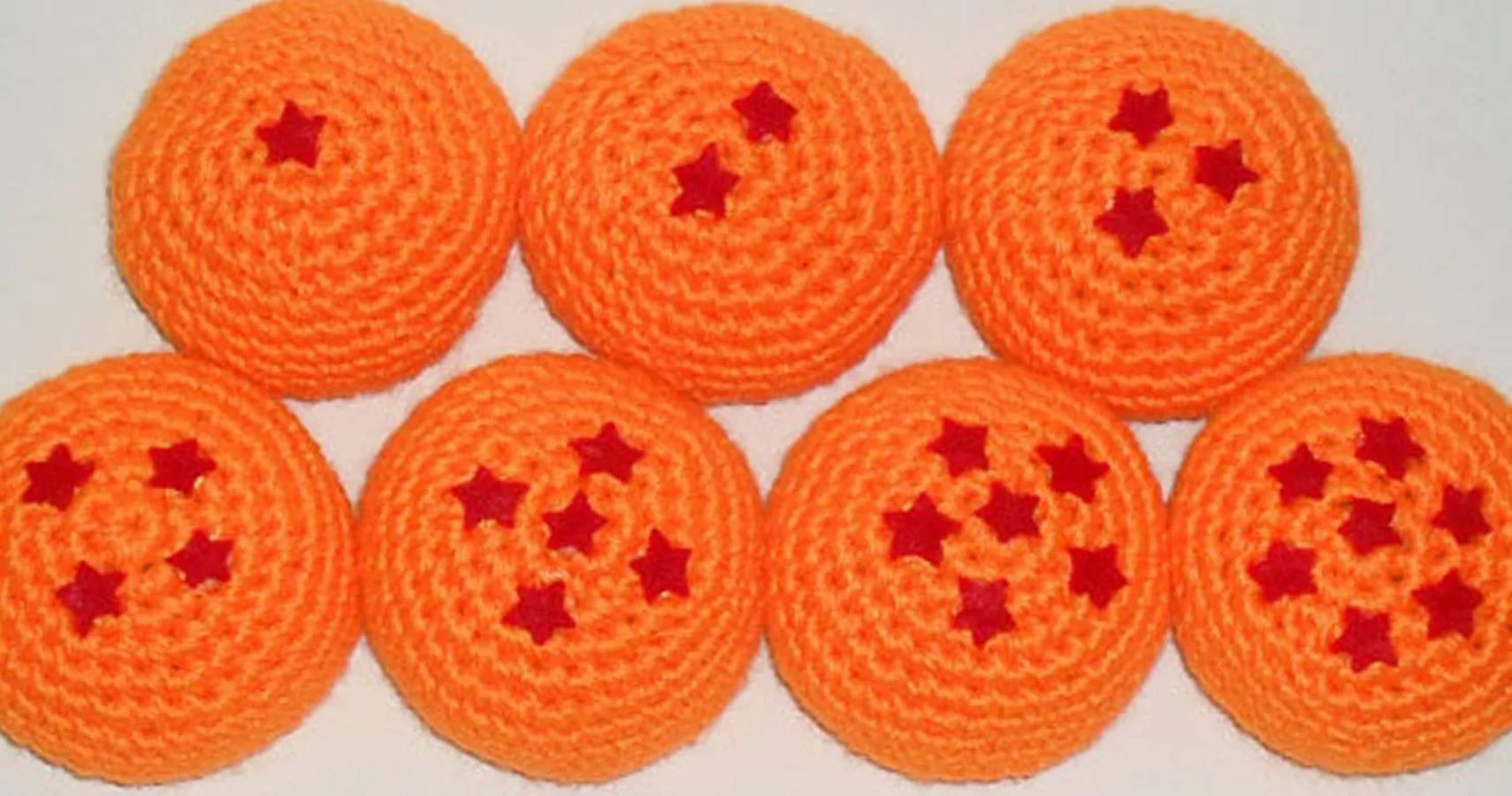 Hacky Sack Crochet Orange Stars