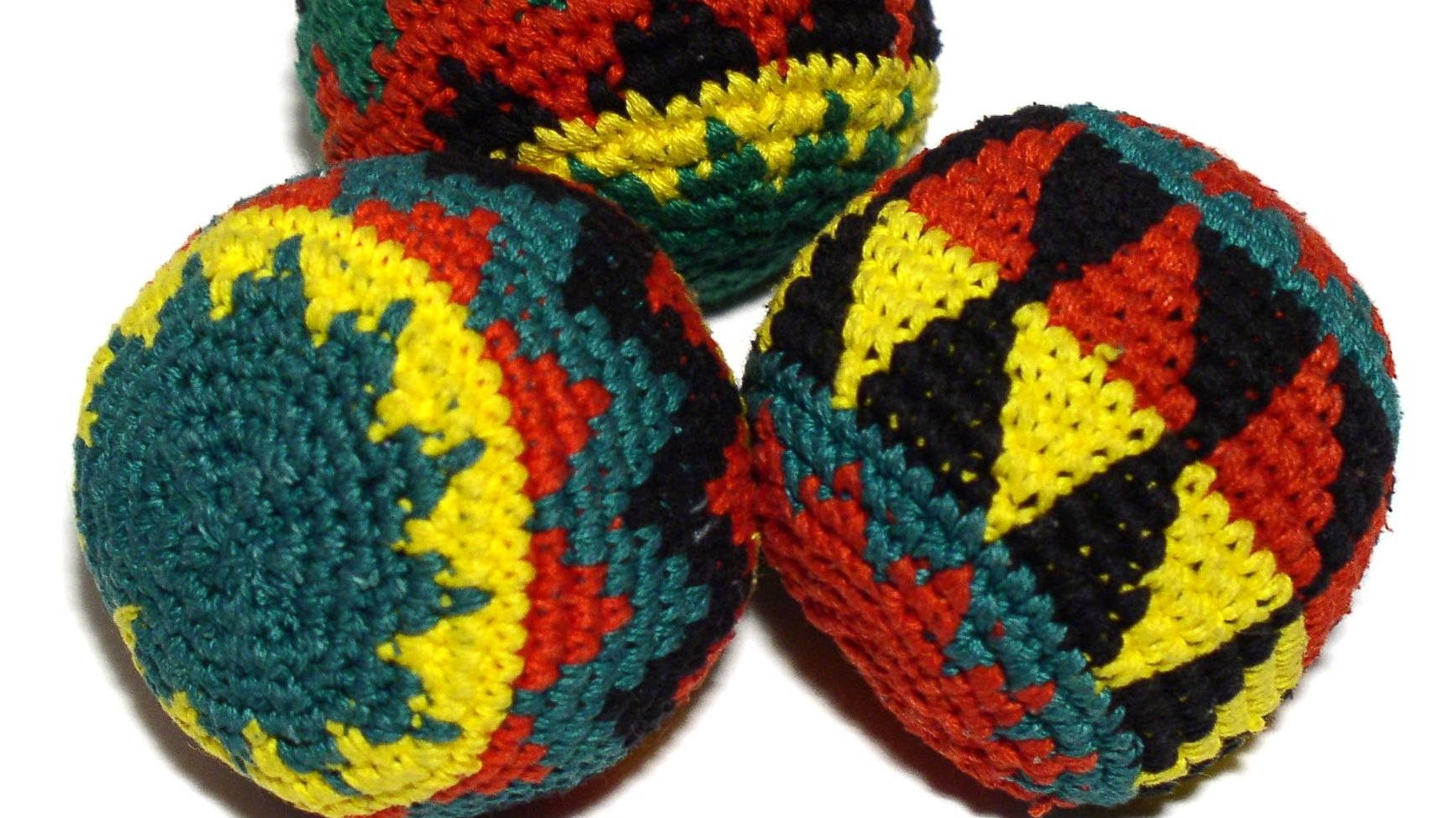 Hacky Sack Crochet Tribal Pattern Background