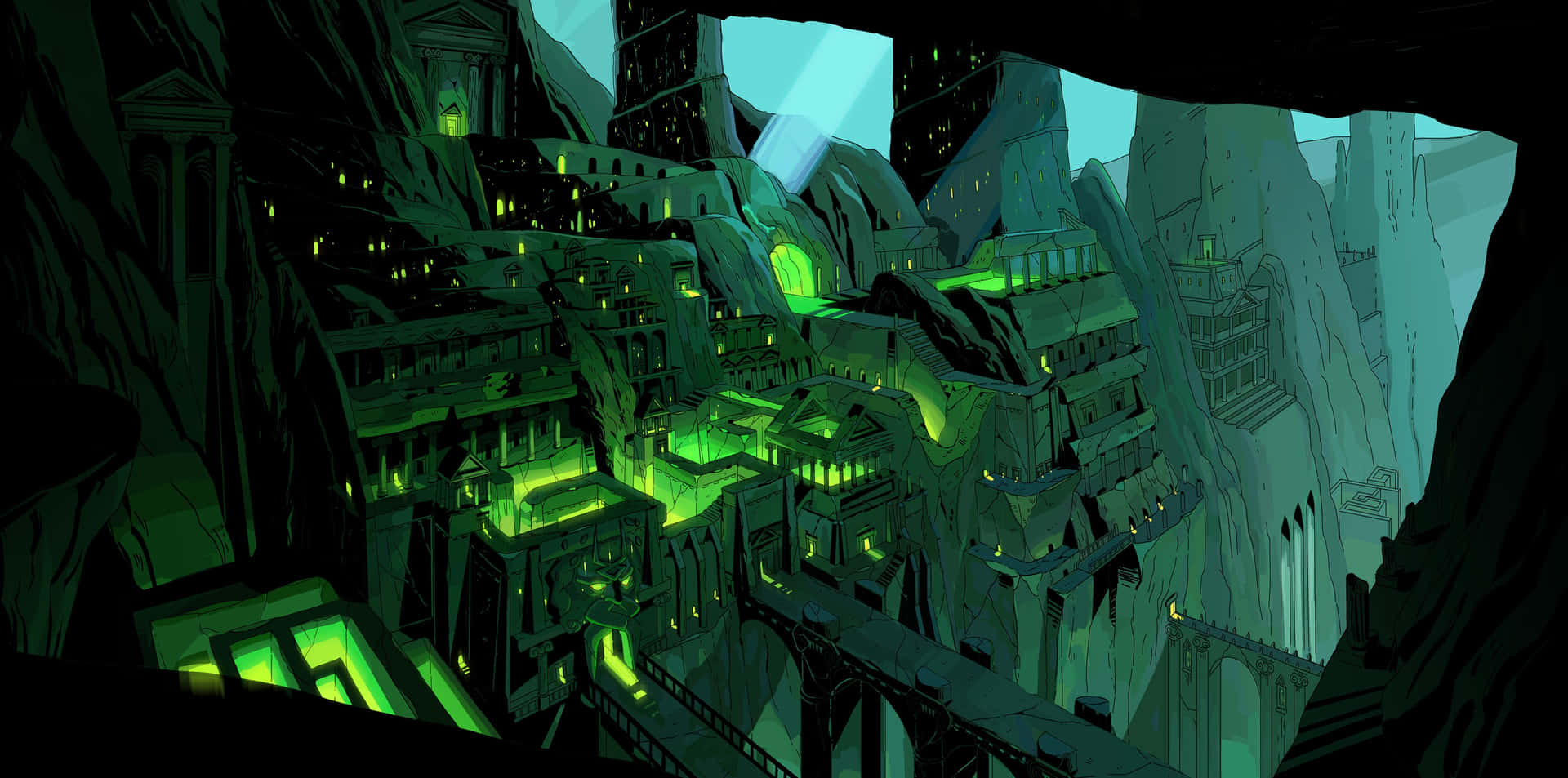 Hades_ Underworld_ Cityscape Background