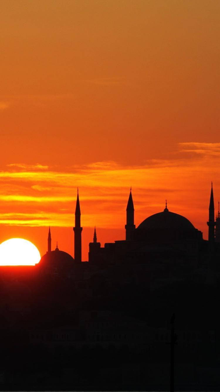 Hagia Sophia At Sunset