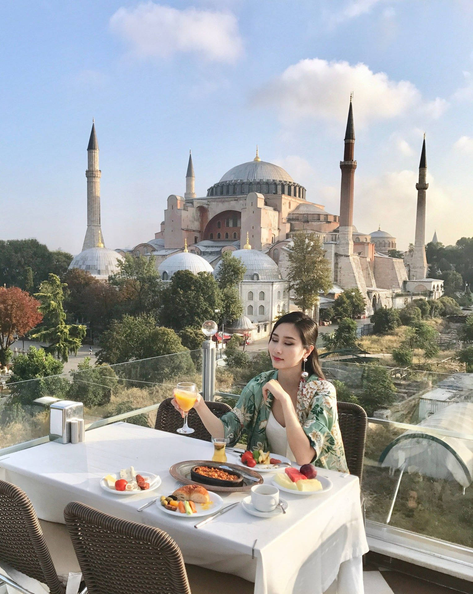 Hagia Sophia Grand Mosque Istanbul Background