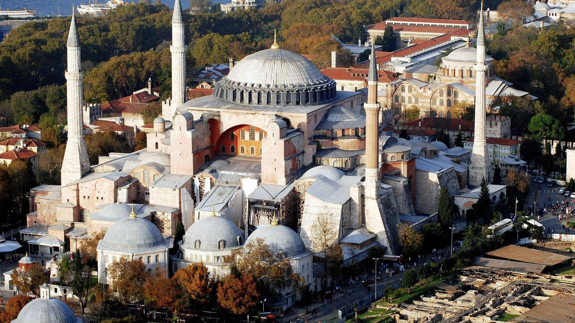 Hagia Sophia With White Paint