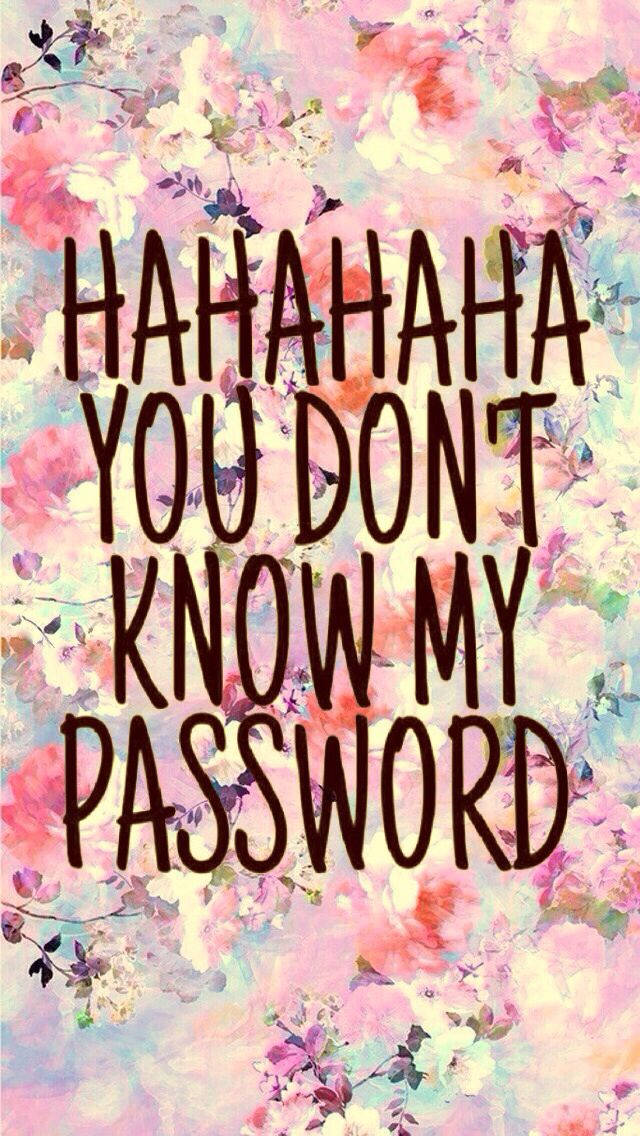 Hahaha You Dont Know My Password 640 X 1136 Background