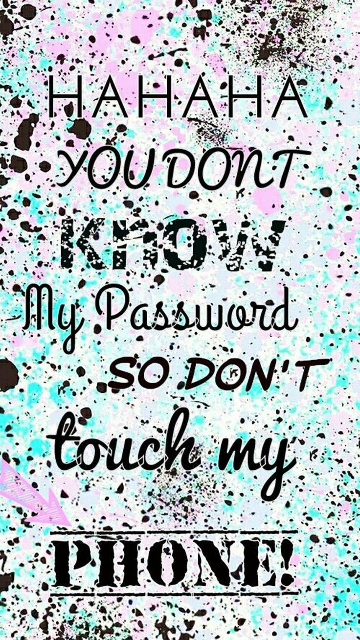 Hahaha You Dont Know My Password 736 X 1308 Background