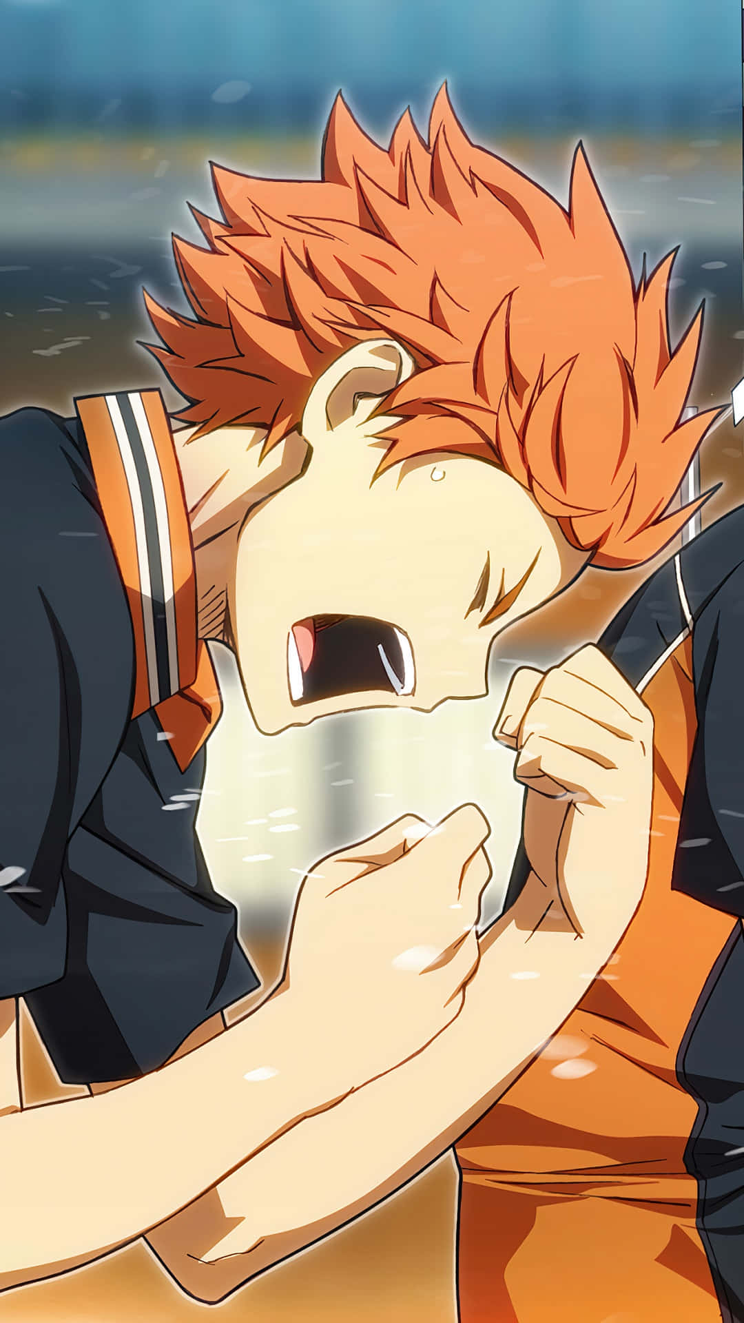Haikyuu Anime Character Emotional Reaction Background