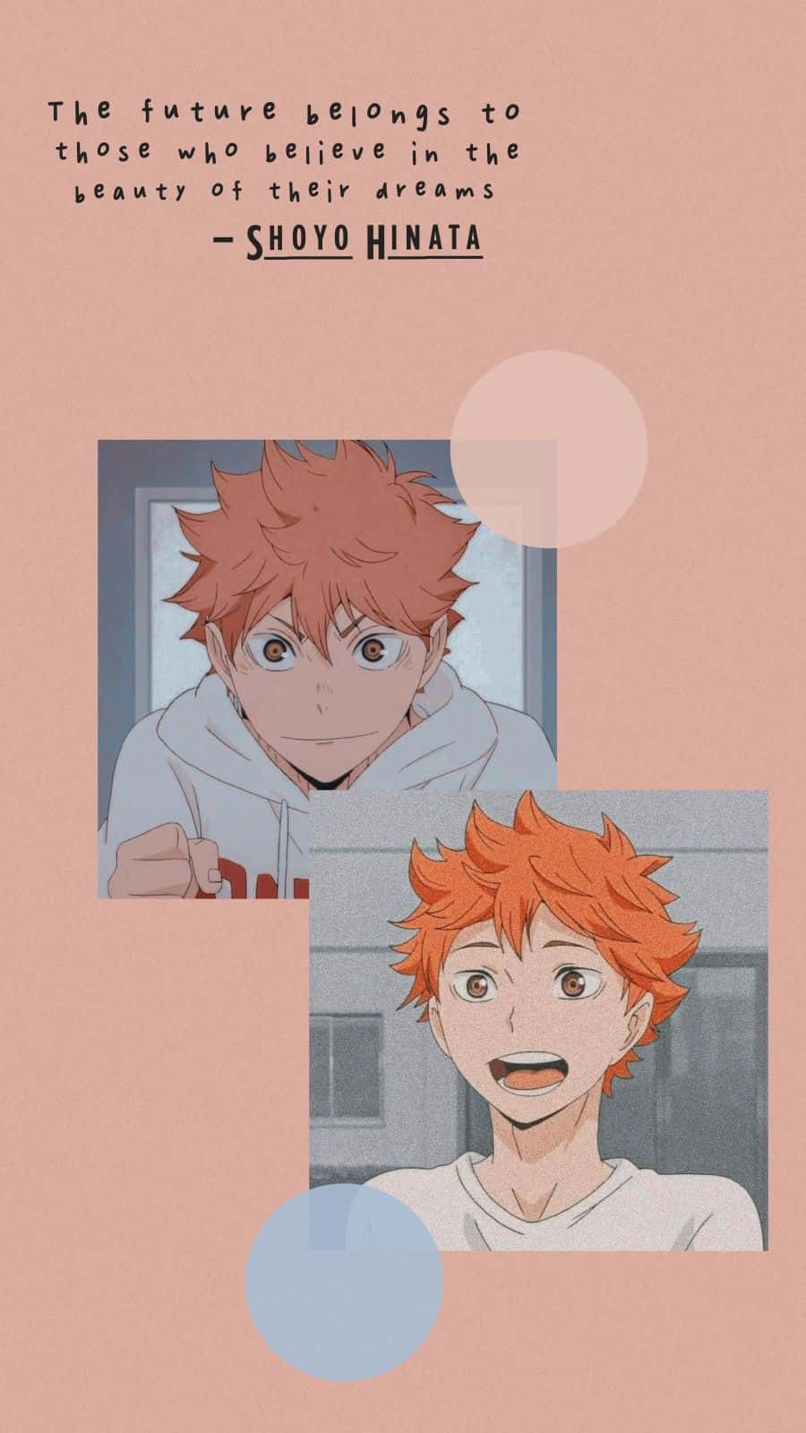 Haikyuu Anime Shoyo Hinata Quote Background
