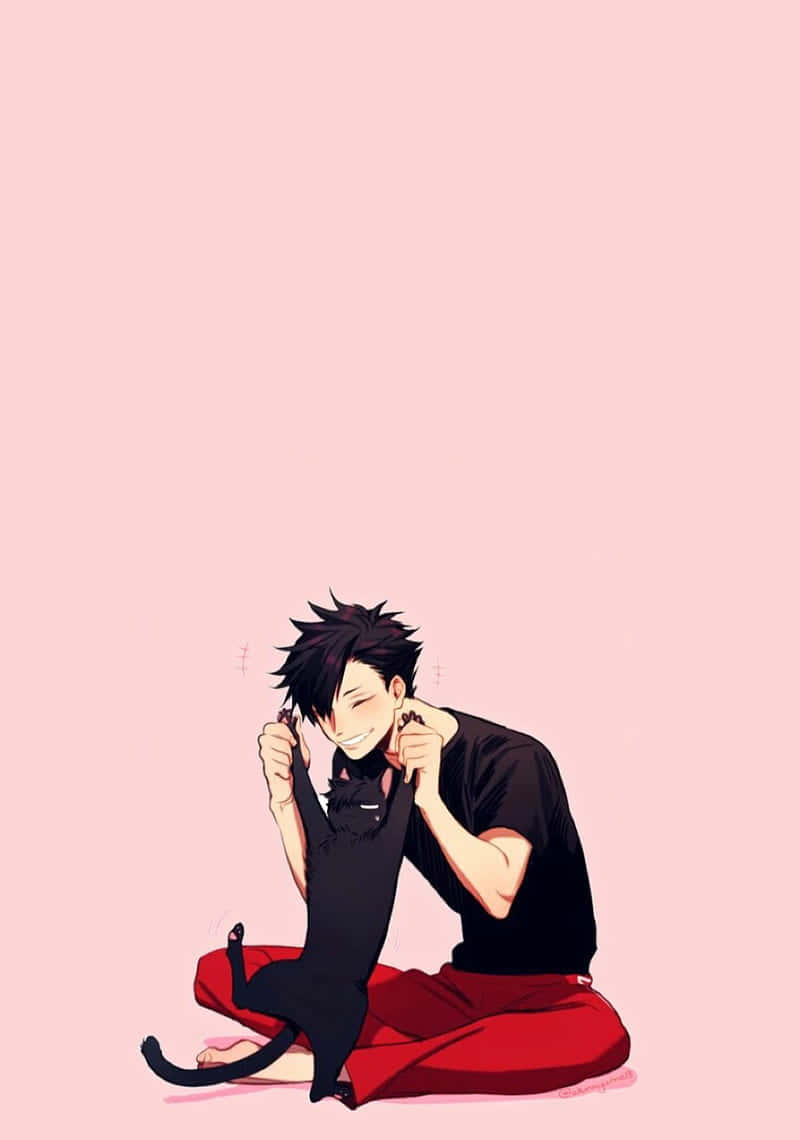 Haikyuu Anime Tetsuro With Cat