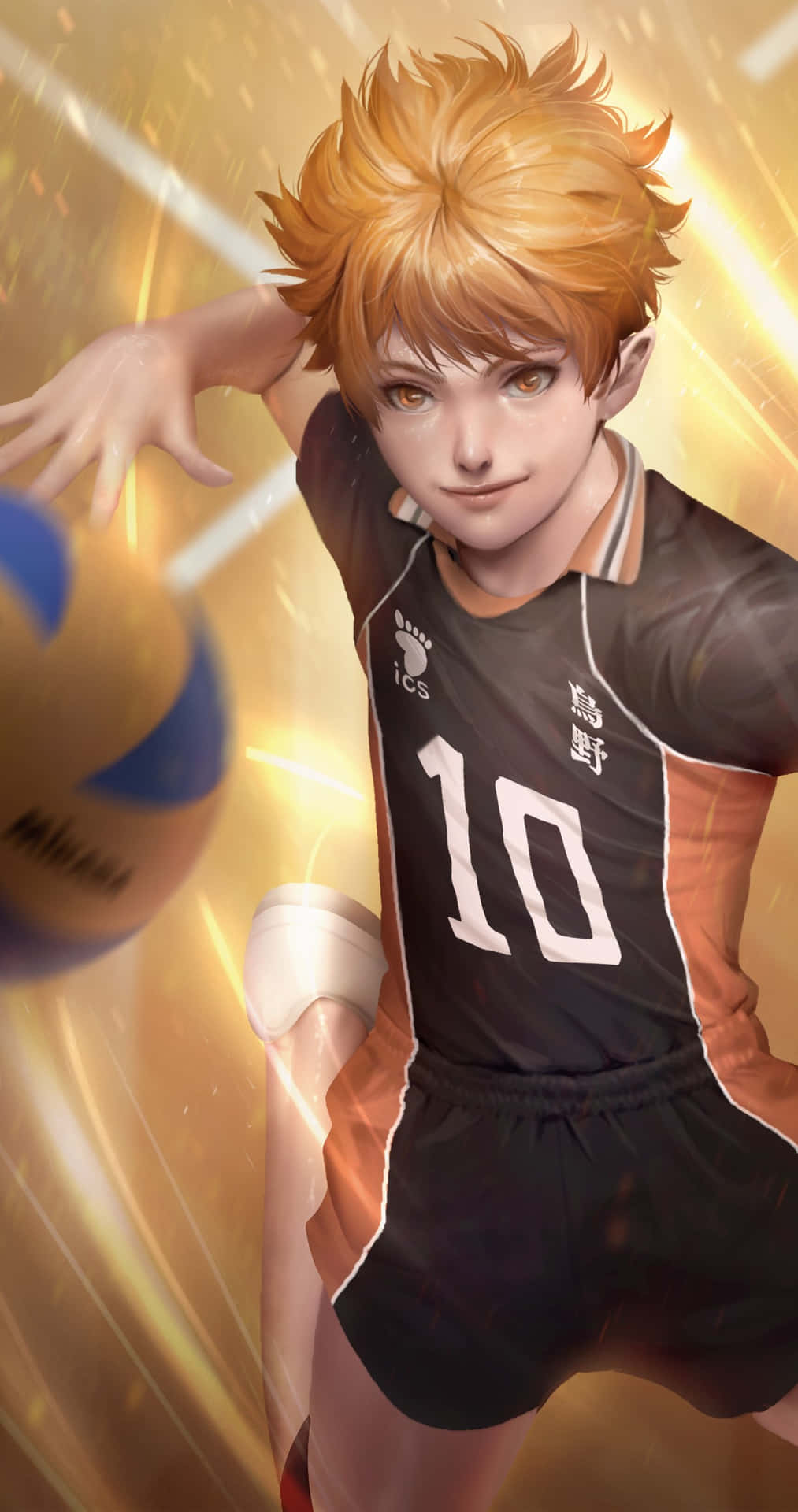 Haikyuu Anime Volleyball Action Background