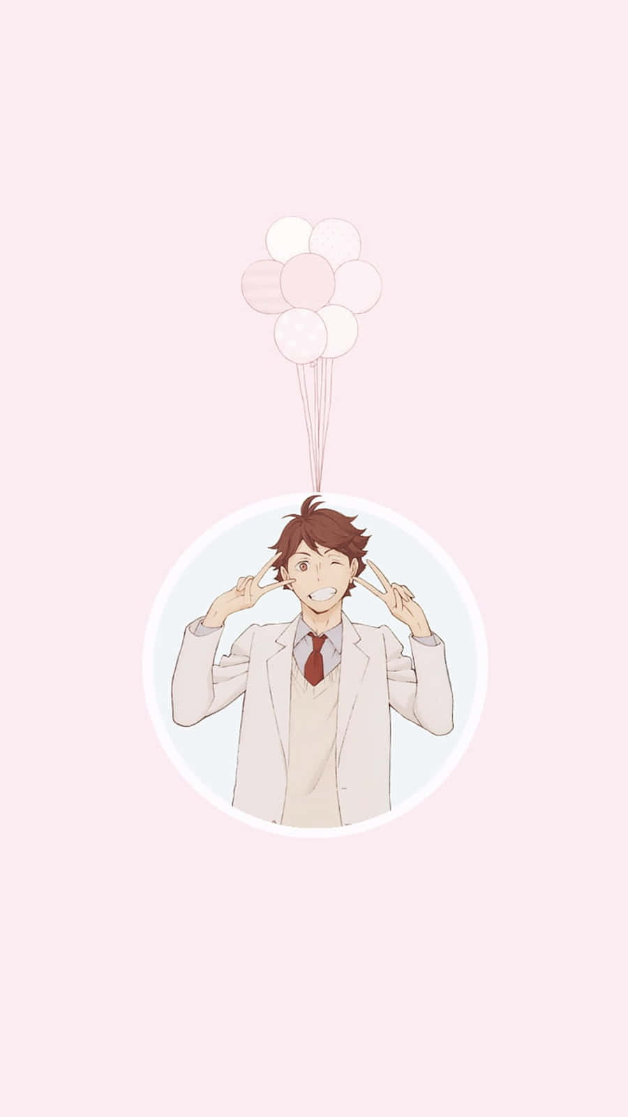 Haikyuu Character Balloon Head Illustration Background