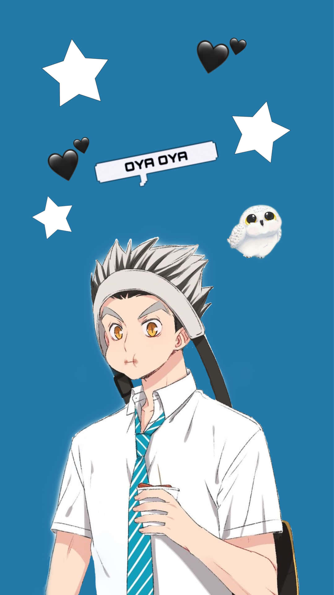 Haikyuu Character Cute Expression Background