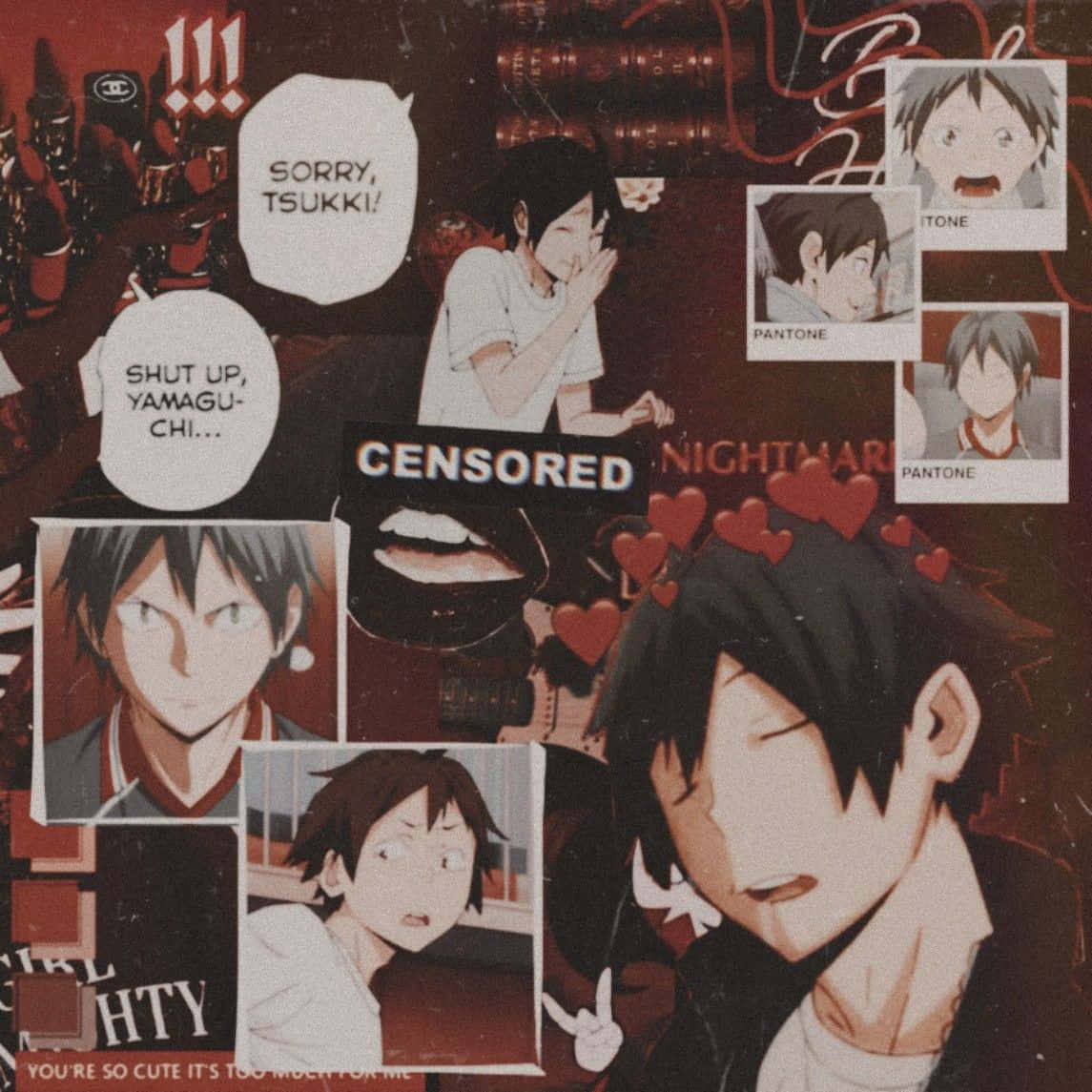 Haikyuu Collage Aesthetic Background
