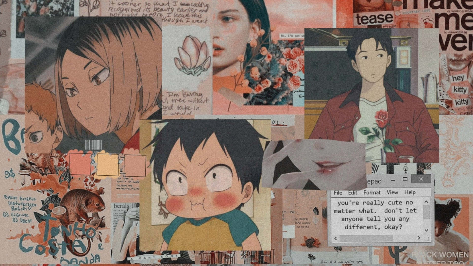 Haikyuu Collage Aesthetic Wallpaper Background