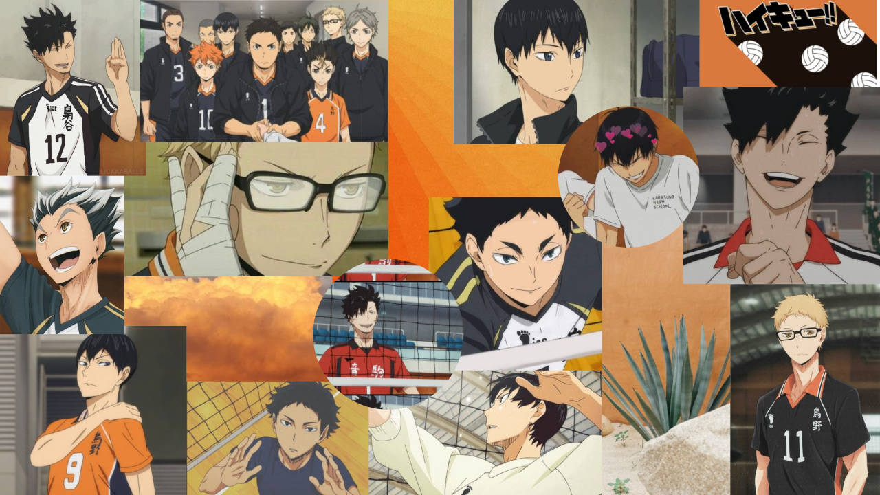 Haikyuu Collage Desktop Background