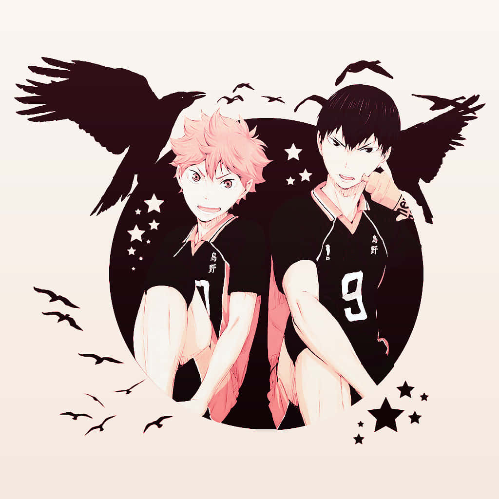 Haikyuu Duo Crowsand Stars Background