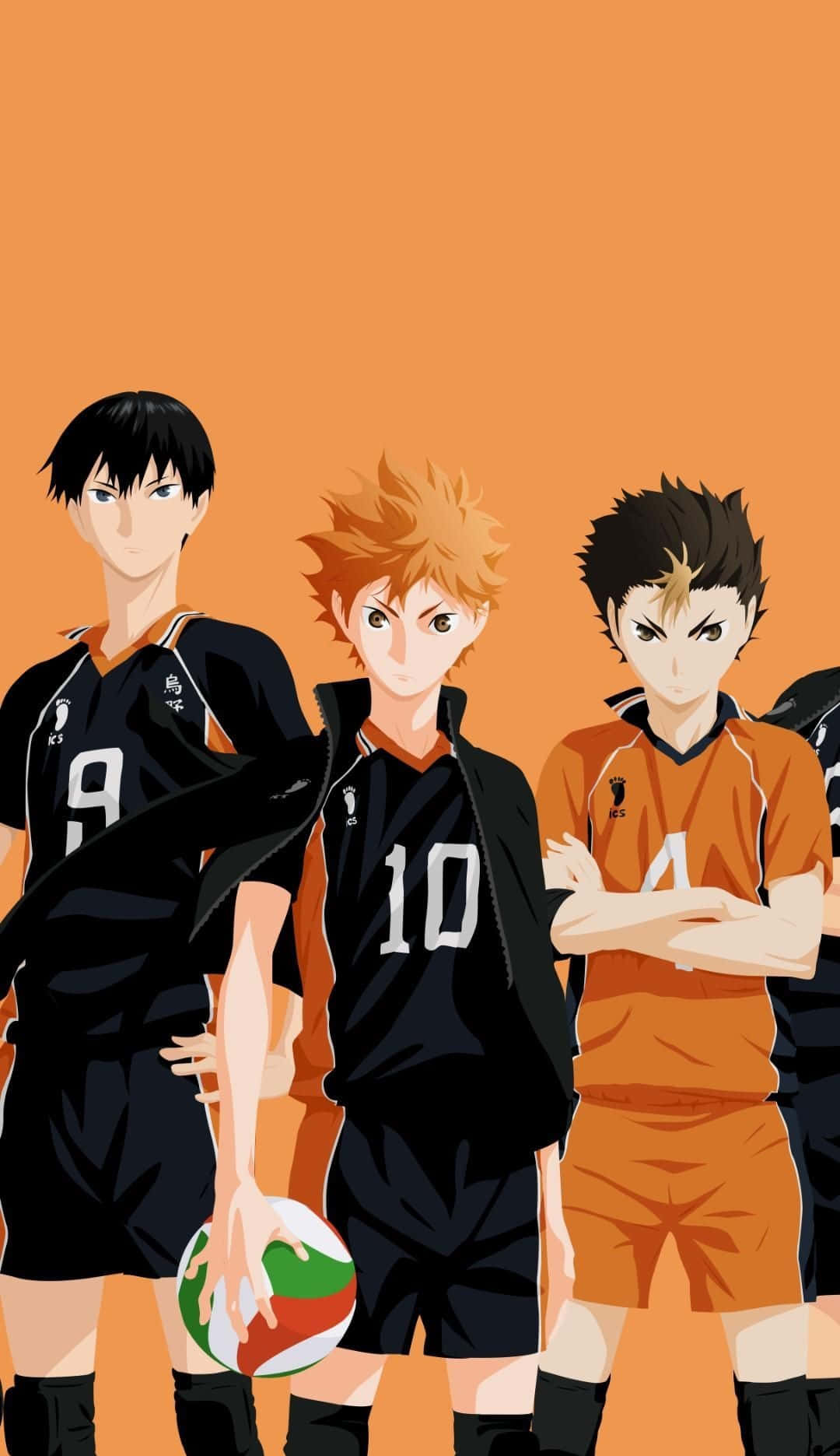 Haikyuu Iphone Shoyo Hinata With Tobio Kageyama And Yu Nishinoya